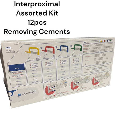 Dental IPR Interproximal Reduction Assorted Kit Removing Cements Finishing Strips
